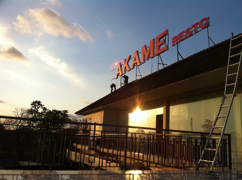 Letter Timbul Akame Resto Letter Timbul Akame Resto